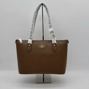 Coach Gallery Tote Bag Gold/Dark Stone